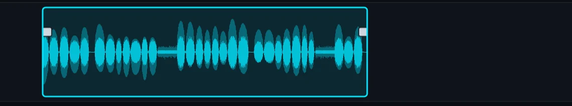 The same narration after a gaps stretch: shorter, with shorter pauses